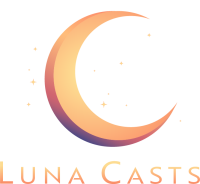 Luna Casts Logo Brand